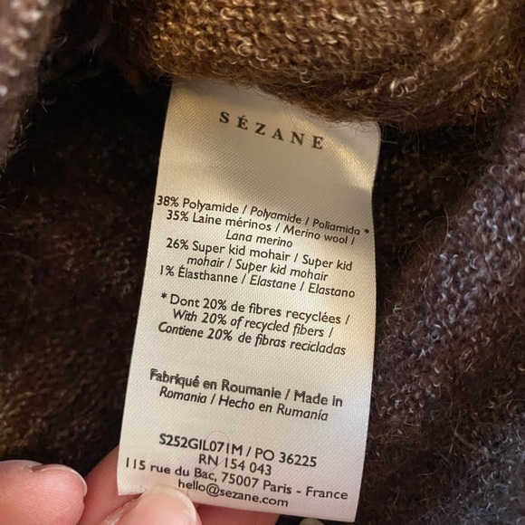 Sezane Tobias Sweater Jumper - Picture 6 of 6